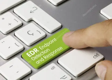 Laptop protected by endpoint security