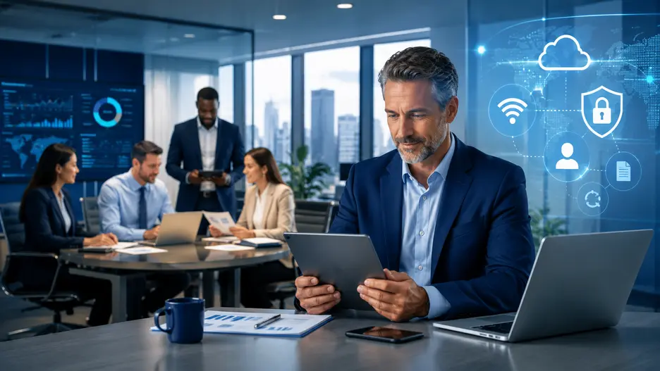 Consultancy office using secure IT tools