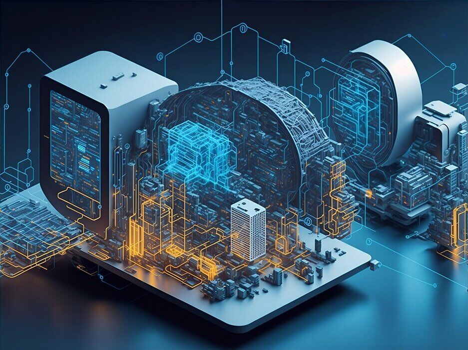 Fiber optic cables representing fast internet